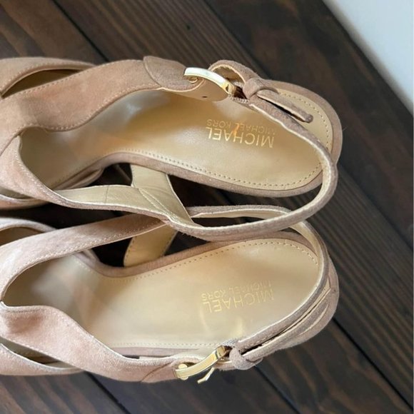 Michael Kors Tan Suede Heels - Picture 4 of 4